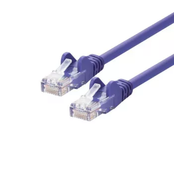 Cabo de rede LOGON TCU55U0025P Cat5e U/UTP (UTP) lilás 2,5 m RJ-45 contactos banhados a ouro