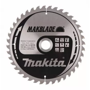 Makita MakBlade Disco de serra circular 26 cm 1 unid.