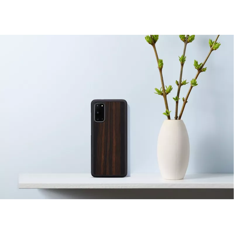 Capa para smartphone Man and Wood Galaxy S20 Ebony preto — capa de proteção para Samsung Galaxy S20