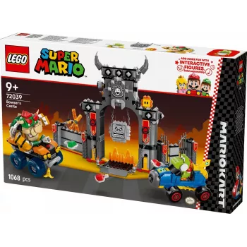 Brinquedo de construção LEGO 72039 Super Mario Fortaleza do Bowser com Mario Kart, conjunto interativo