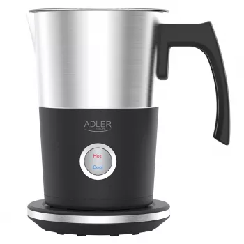 Espumador de leite automático Adler AD 4497 – aço inoxidável, 600W, 120 ml espuma / 300 ml aquecimento, quente e frio