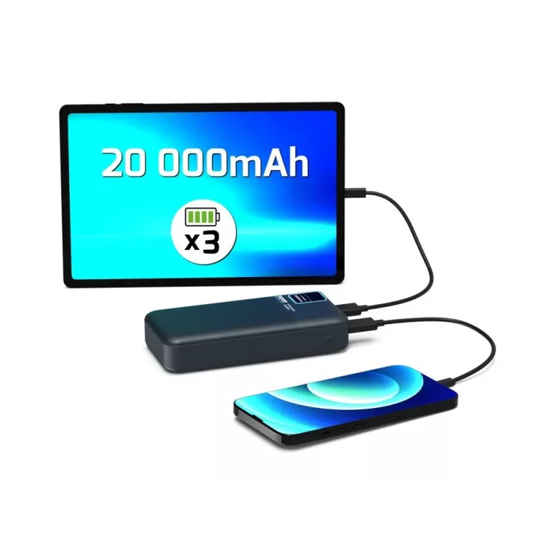 Powerbank portátil Port Designs 907002 20000 mAh carregamento rápido
