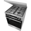 Gorenje GKS6C71XF Fogão independente com forno prateado