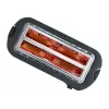 Torradeira automática de fenda longa AT 2590 (aço inoxidável/preto, 1.400 Watt, para 4 fatias de pão)