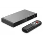 Comutador HDMI 4K Digitus 3x1 metal preto 18 Gbit/s