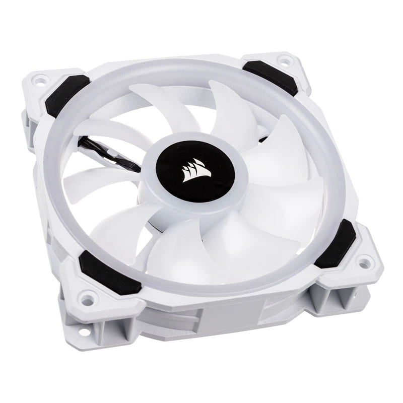 Ventoinhas de caixa CORSAIR LL120 RGB 120mm branco PWM pack de 3
