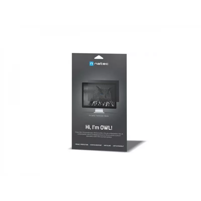 NATEC NFP-2287 Filtro de privacidade para ecrã 40,6 cm (16 polegadas) Monitor/Portátil, filtro de privacidade sem moldura 2H