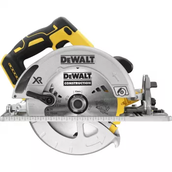 Serra circular DeWALT DCS572NT — 18 V Li‑Ion, sem escovas, lâmina de 184 mm, profundidade de corte 58 mm (90°), inclinação 57°