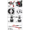 Yato PEX-AL-PEX alicate de cravar manual com conjunto de 8 mandíbulas