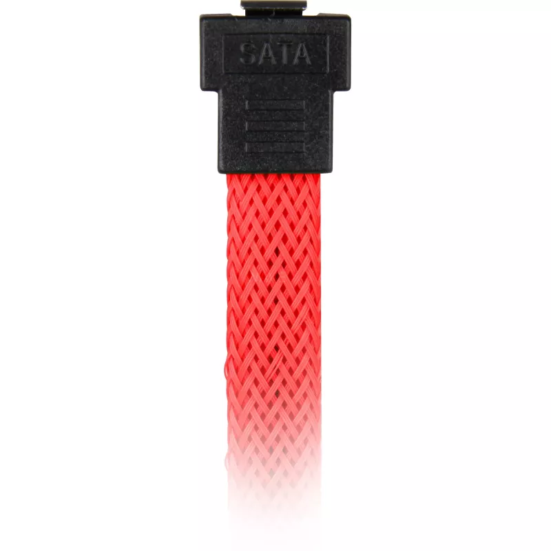 Cabo SATA Sharkoon SATA 3 0,45m 7 pinos preto vermelho