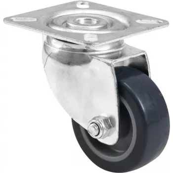 Roda giratória Roadinger 50 mm, cinzento — roda de substituição giratória para equipamentos e móveis