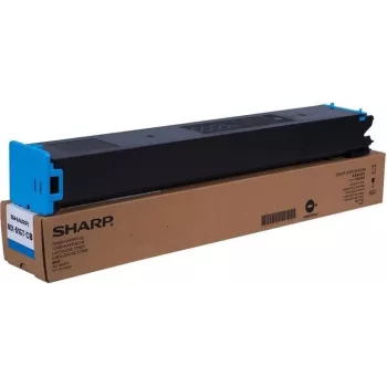 Tinteiro de toner Sharp MX61GTCB azul para impressoras Sharp compatíveis, modelo MX61GTCB