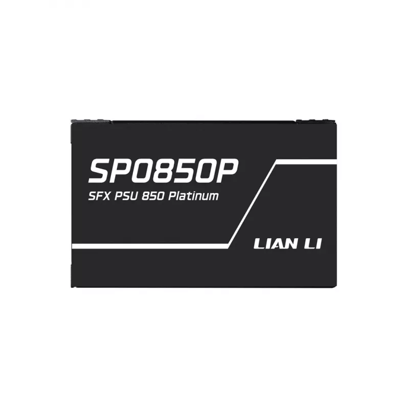 Fonte de alimentação Lian Li SP Series Platinum SFX 850W totalmente modular PCIe 5.1 ATX 3.1 (G9P.SP0850P.B000.EU)