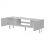 Móvel de TV cama meble LUCCA 180x40x59 cm — tampo em aglomerado branco, corpo branco