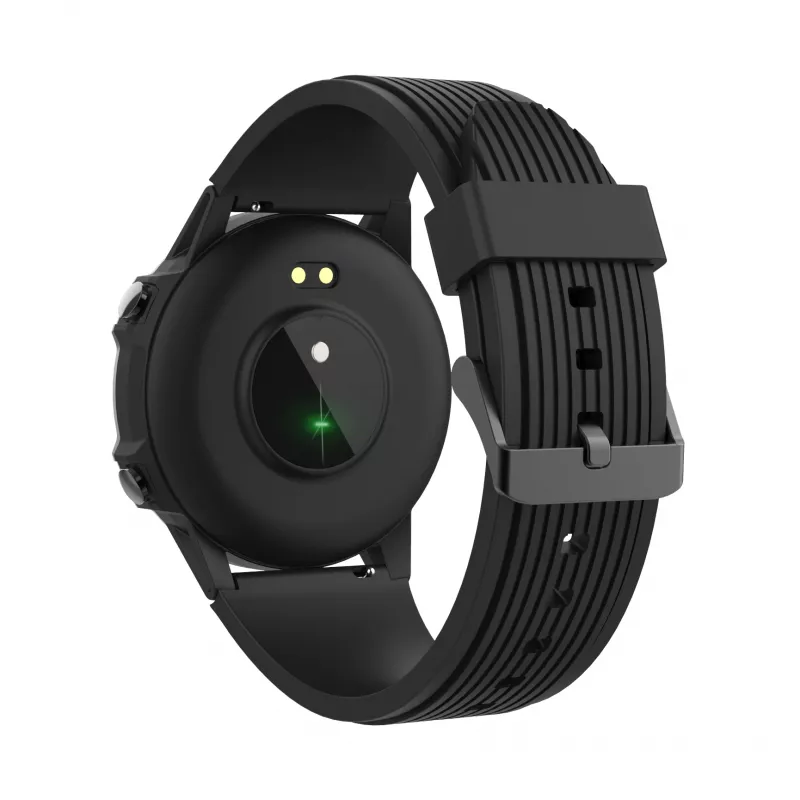 Denver SW-351 smartwatch, ecrã tátil IPS de 1,3″, sensor de frequência cardíaca, IP68, Bluetooth, preto