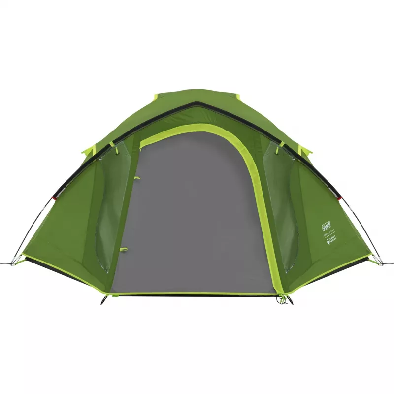 Tenda de cúpula Coleman Darwin 4 Plus Blackout — Tenda de túnel para 4 pessoas com alpendre, Verde-escuro/Verde-claro