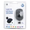 Rato LogiLink ótico sem fios 2,4 GHz mini - rato - ótico - 3 botões - sem fios - 2,4 GHz - recetor sem fios (USB) - preto (ID0031)
