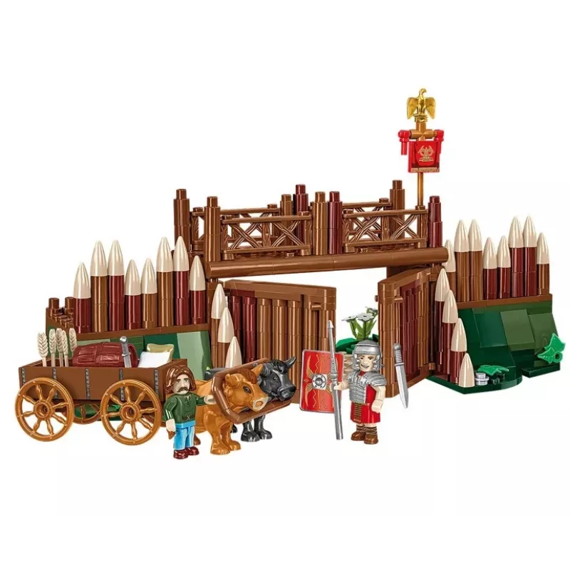 Conjunto de construção Cobi Imperium Romanum — Portão de acampamento romano, 591 peças