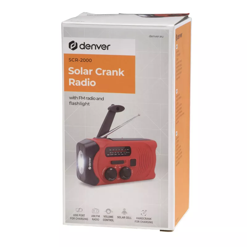 Powerbank Denver SCR-2010 iões de lítio 2000 mAh vermelho