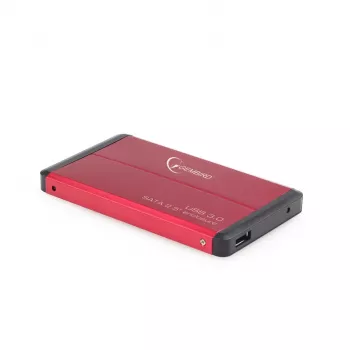 Gembird EE2-U3S-2-R - Disco - SATA - 6,35 cm (2.5) - 3.0 - vermelho - alumínio (EE2-U3S-2-R)