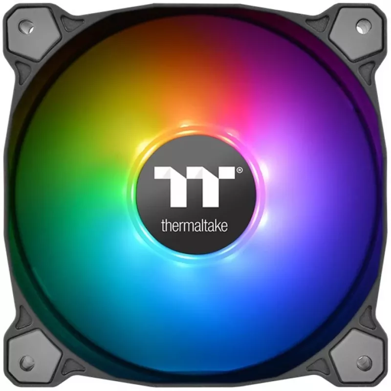Ventoinha para caixa Thermaltake Pure 12 ARGB 120mm pack de 3 preta