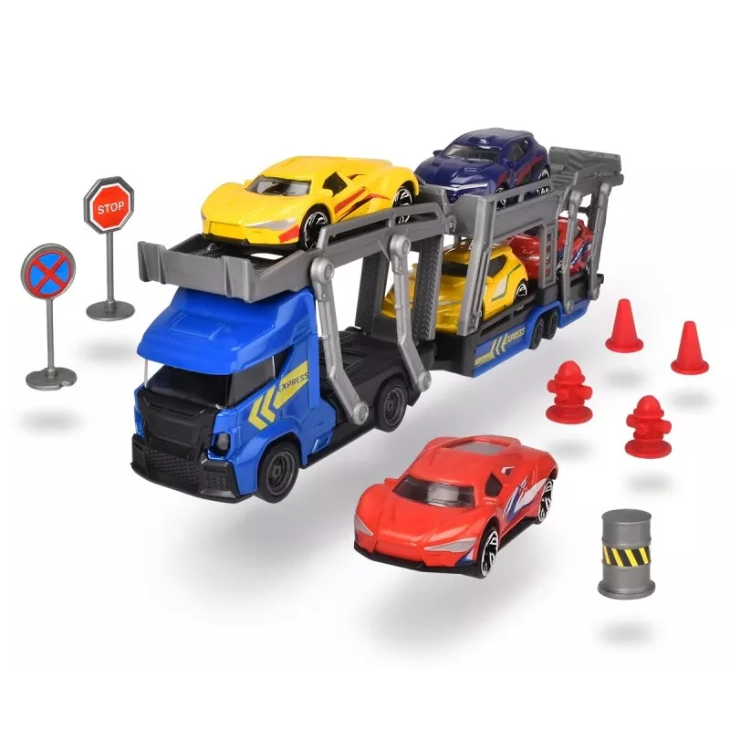Conjunto de brinquedo mecânico Dickie City Set 203745012 com veículos e acessórios