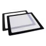 Filtro de poeira DEMCiflex 120 mm, quadrado – preto/branco