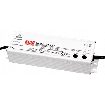 Driver LED MEAN WELL HLG-80H-12B potência de saída 80W IP67