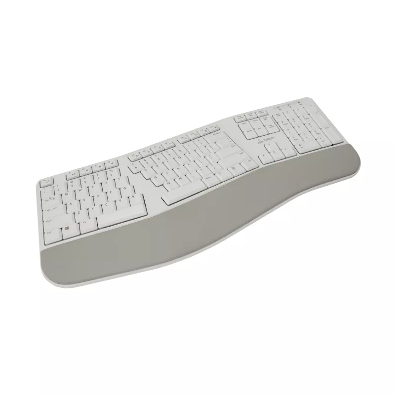 Teclado sem fios SBOX WK-905 US — bege, ligação USB sem fios, layout US
