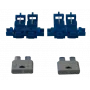Conjunto de suportes de fusíveis Diversos automóvel para fusíveis de lâmina 2 A — 20 unid.