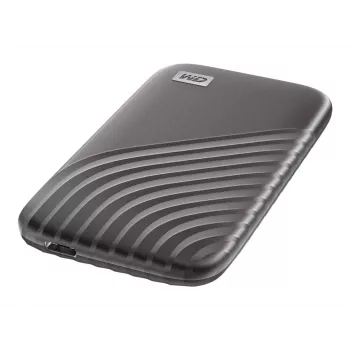 WD My Passport SSD WDBAGF0020BGY - SSD - encriptado - 2TB - externo (portátil) - USB 3,2 Gen 2 (conector USB-C) - AES de 256 bits - cinzento espacial (WDB