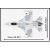 Conjunto de construção Cobi F-16C Fighting Falcon – 463 peças, maquete à escala