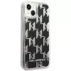 Karl Lagerfeld KLHCP14MLMNMK iPhone 14 Plus 6.7 capa rígida preto / preto Liquid Glitter Monogram