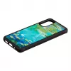 Capa de proteção iKins para Samsung Galaxy S20 — design preto Water Lilies