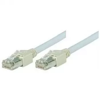 Tecline exertis Connect - Cabo patch - RJ-45 (M) para RJ-45 (M) - 1 m - Foiled Unshielded Twisted Pair (F/UTP) - CAT 5e - Sem halogéneos - Cinzento (72701)