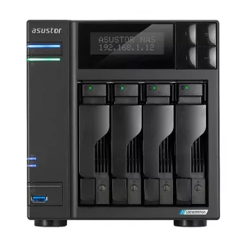 Asustor LOCKERSTOR 4 Gen2 (AS6704T) NAS Desktop Intel® Celeron® N N5105 4 GB DDR4 0 TB ADM Preto