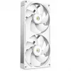NZXT F280X RF-U28PN-W1 ventoinha de caixa RGB de 280 mm, 140 mm, 2400 rpm, 41 dB, branca