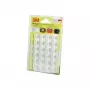 Pés de aparelho quadrados autoadesivos 3M SJ 5323 MPCB, transparentes, Ø 20,6 mm × A 7,6 mm, embalagem de 24