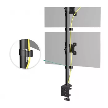 Suporte de TV Maclean 13-27 polegadas MC-966 (mesa, 27), suporte para monitor, Preto