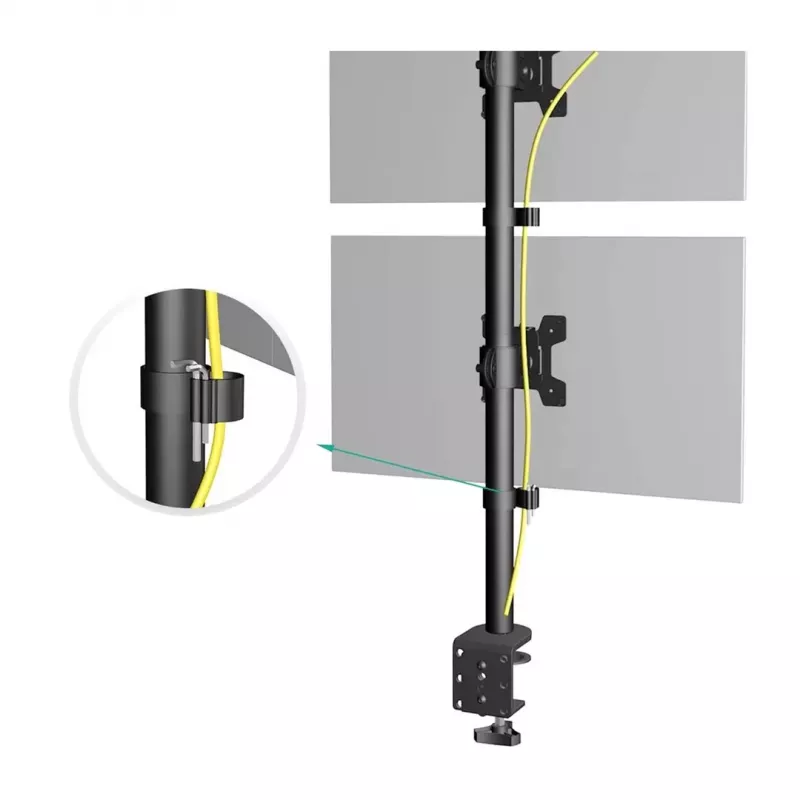 Suporte de TV Maclean 13-27 polegadas MC-966 (mesa, 27), suporte para monitor, Preto