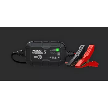 Carregador de bateria NOCO GENIUS5 5A para baterias de 6V/12V com função de manutenção e dessulfatação