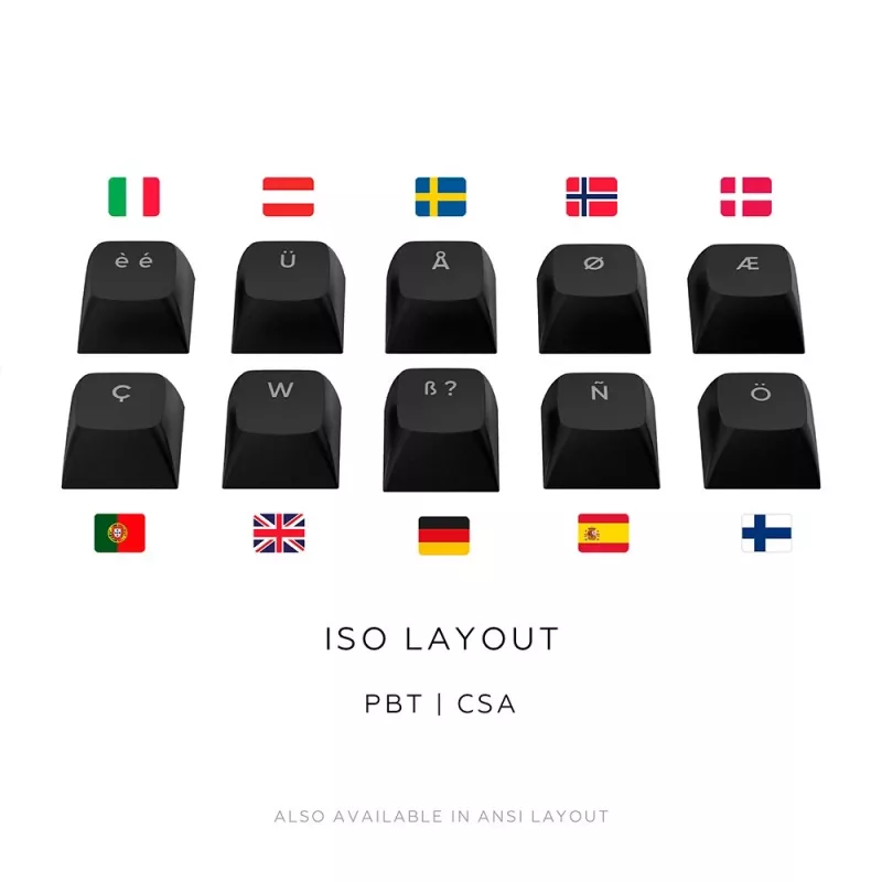 Teclado gaming Dark Project ALU81A Terra Nova, ISO, preto