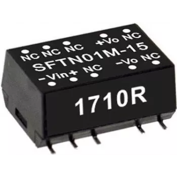 Fonte de alimentação MEAN WELL SFTN01M-12 1W 12V entrada 10.8-13.2V