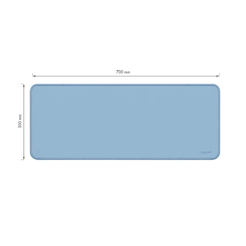 Tapete de secretária XXL para rato e teclado, azul