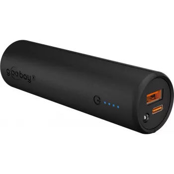 Goobay Bike Powerbank 5.0 com suporte reforçado para guiador de bicicleta | 60656 | 5000 mAh | preto