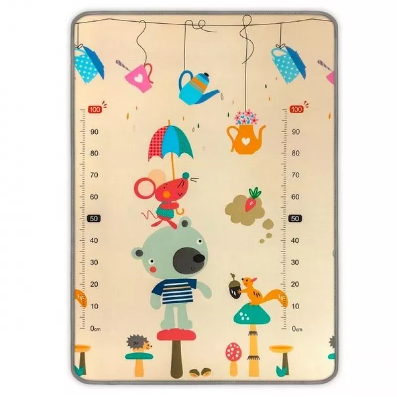 Tapete de espuma de jogo milly mally Modelo 4688 — tapete de espuma enrolado com estampa de urso e baleia