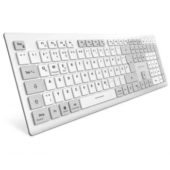 Sharkoon OfficePal K30W branco layout DE Rubberdome