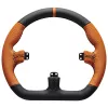 Aro de volante Sim-Racing Asetek SimSports GT Rim Closed D couro laranja