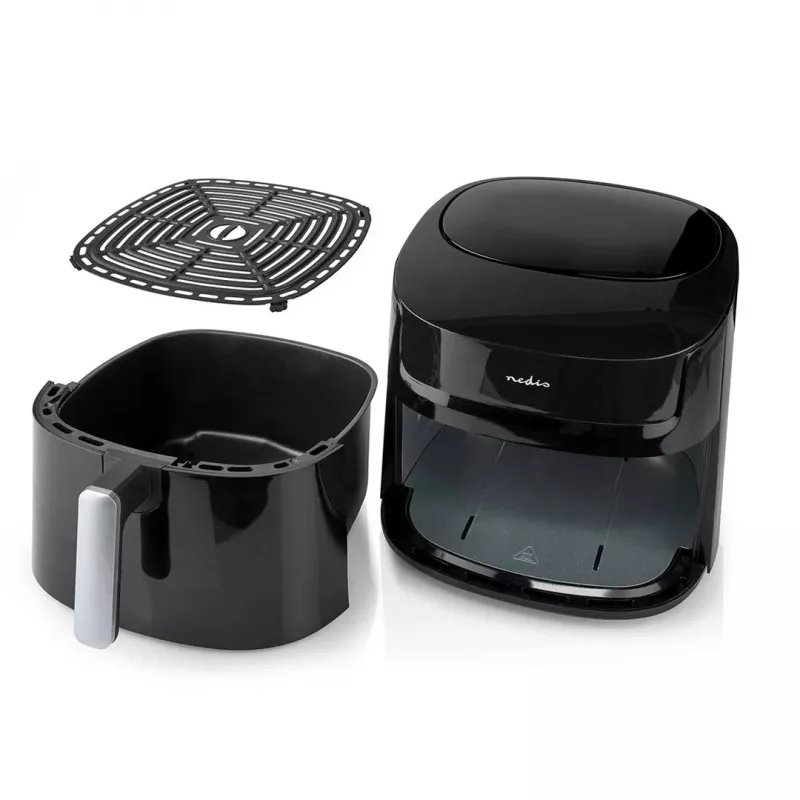 Fritadeira Nedis KAAF170BK Individual 7,2 l Máquina vertical 1800 W Fritadeira de ar quente Preto