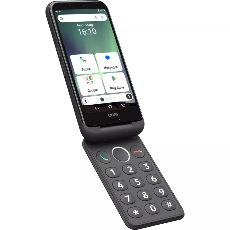 Doro Aurora A20 smartphone para seniores, 4,5 polegadas, 64GB, Graphite